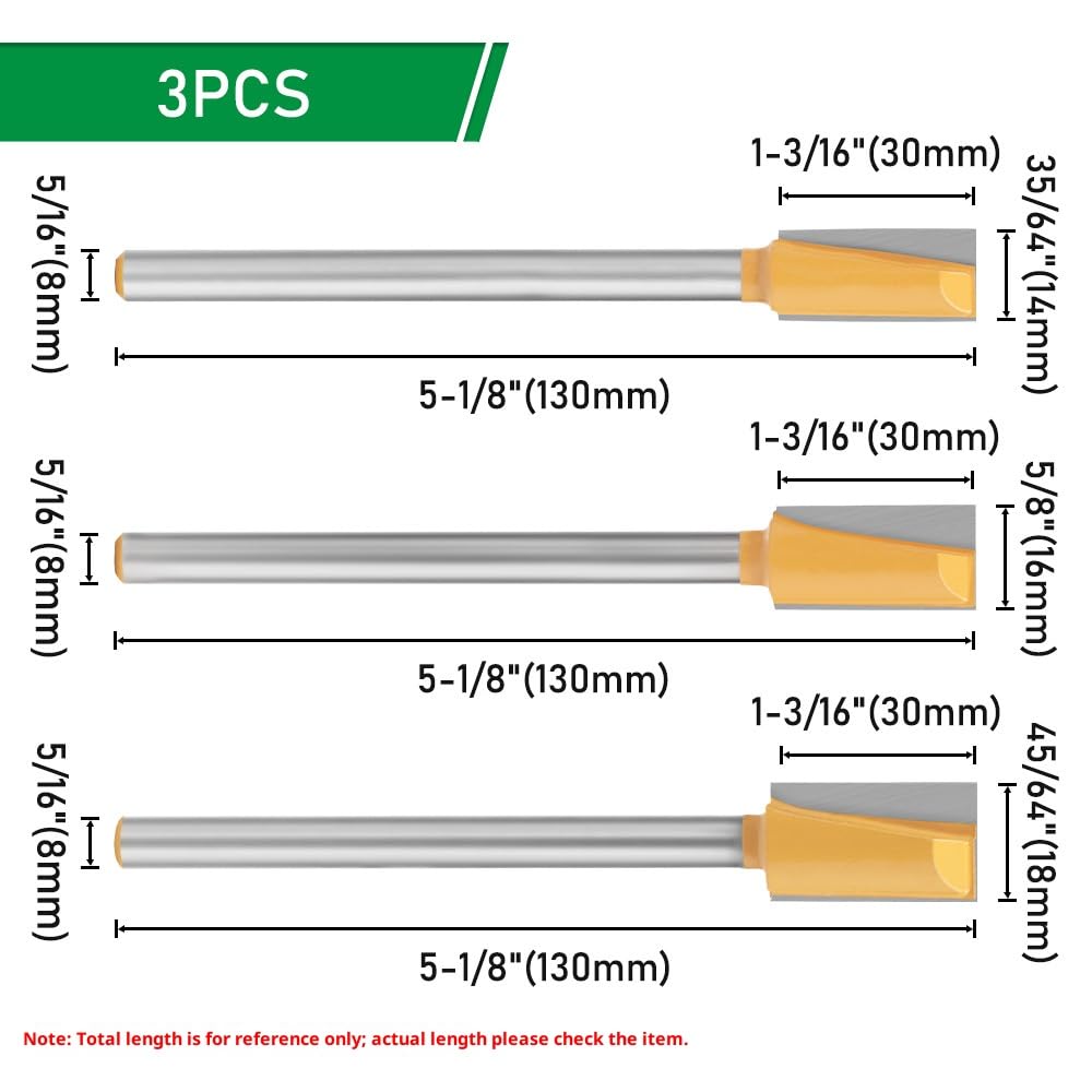 Brocas de fresa a prueba de atascos, juego de 8 mm para agujeros formados complejos en materiales de madera. Broca de fresa de alta eficiencia para trabajar la madera