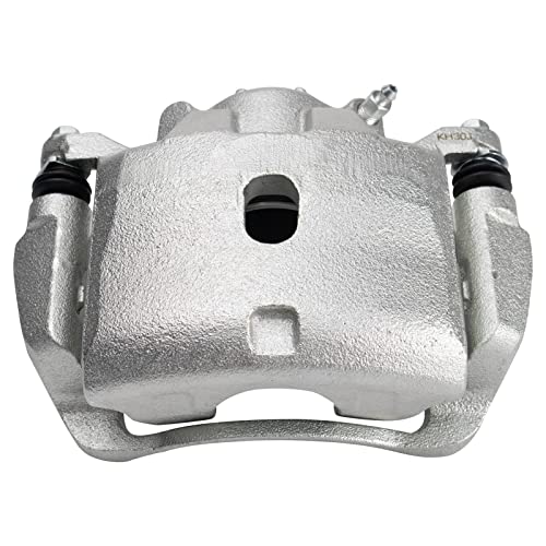 Image of TRQ Front Driver and Passenger Side Brake Caliper Set Caliper Brackets Hardware Compatible with 12-16 Honda CR-V Front Wheel Drive