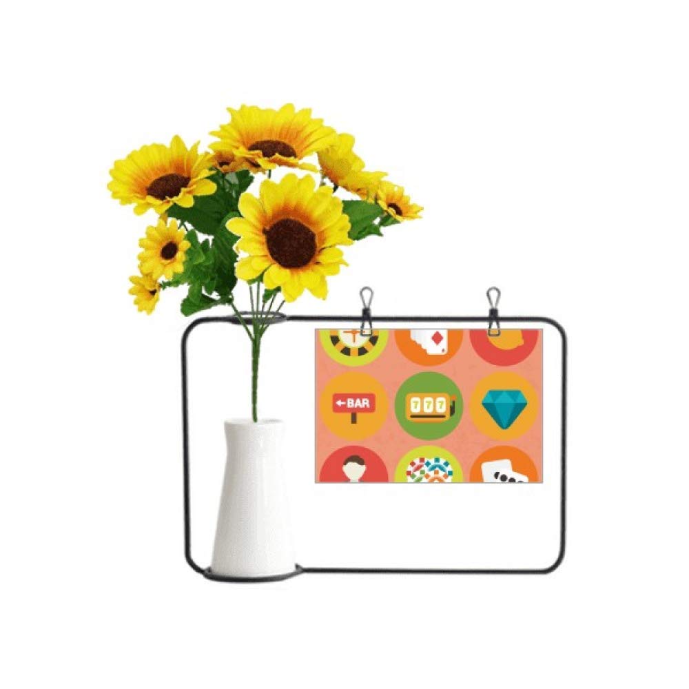 Casino carte de bénédiction aux tournesols éternels pour exprimer votre affection