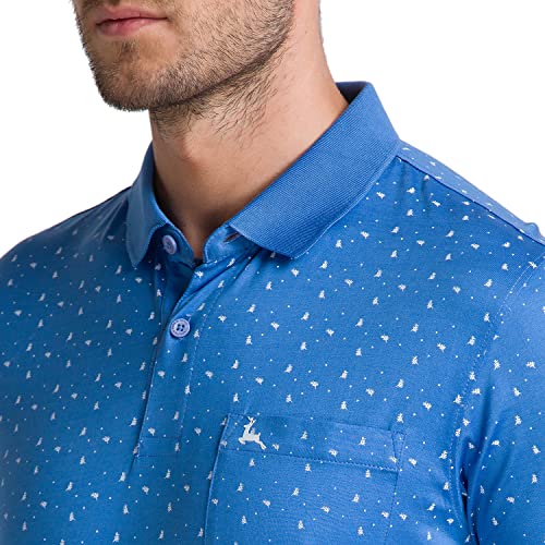 Image of Parx Men's Pure Cotton Print Pattern Regular Fit Polo Collar Polo Neck Half Sleeve Casual T-Shirt