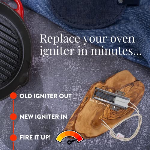 IG9998 Universal Gas Oven Igniter Replacement for Major Brands, Universal Igniter Kit, Gas Stove Igniter & Gas Range Oven Igniter by B&C Ecom LLC