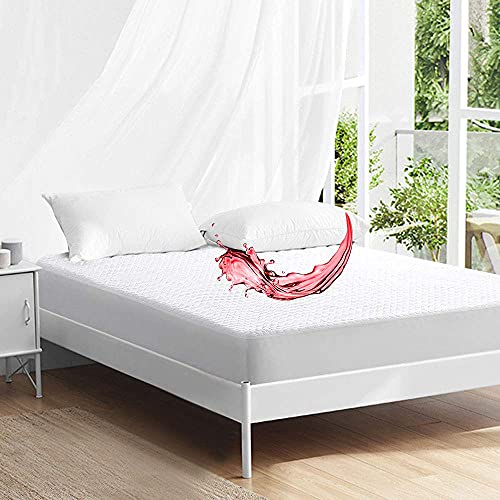 Premium Waterproof Bamboo Mattress Protector Queen Size For Cooling & Breathable,Ultra Soft Mattress Pad Cover,18 Inch Deep Pocket Fitted 8"-21" #TOP7