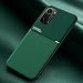 Produktbild Hülle für Xiaomi Poco F3/Mi 11i, Textur rutschfest und Stoßfest Schutzhülle, [Hautfreundliches PU-Leder] [Ultradünnes TPU] Handyhülle für Xiaomi Poco F3/Mi 11i-Grün