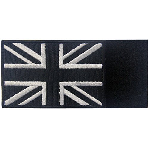 Tactical British Union Jack Embroidered Patch England Flag UK Great Britain Morale Applique Fastener Hook & Loop Emblem