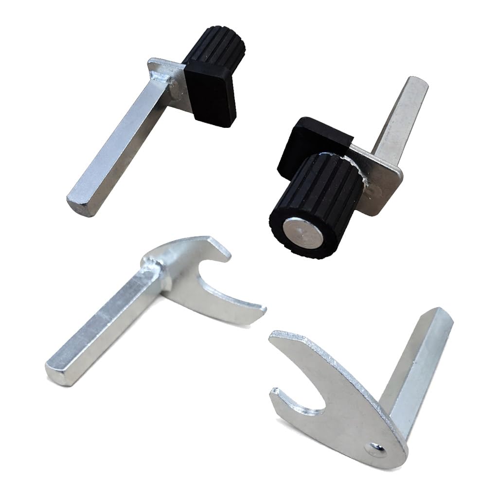 Caballete de aluminio con soportes de tenedor y soportes de goma – Elevador de moto ajustable