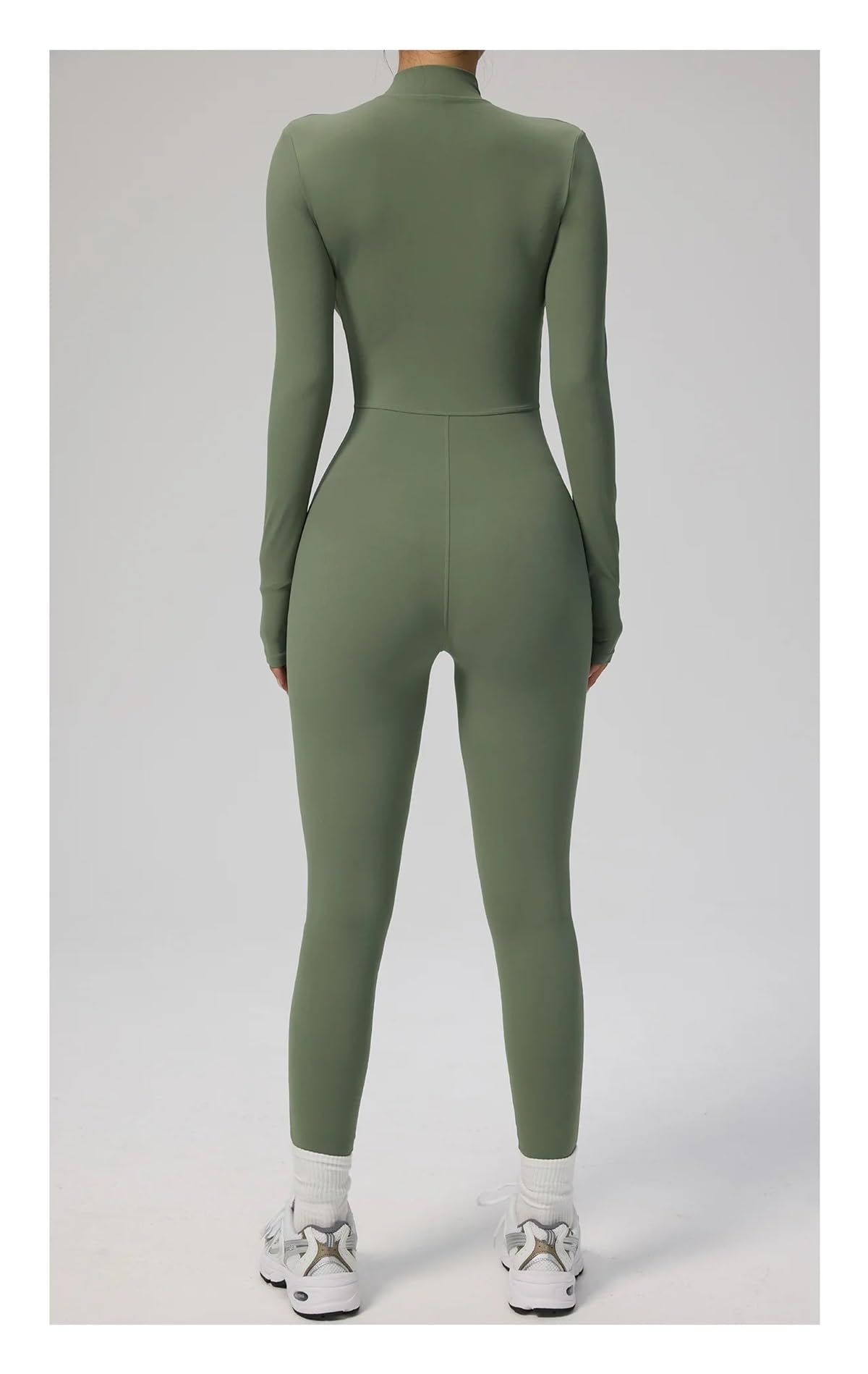 Combinaison de yoga for femme avec fermeture éclair, combinaison élastique une pièce, tenue fitness, gym Pour Femme(Color 1,XL)