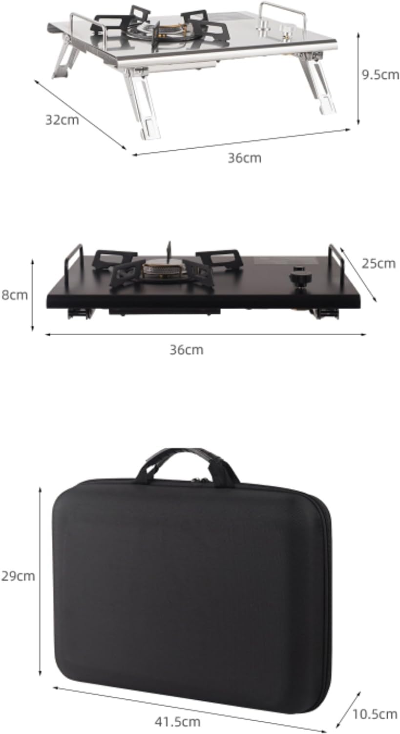 Amazon | アウトドア キャンプ ポータブル 折りたたみガスストーブ