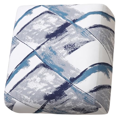 Fuloon Sofa Cushion Covers, Stretch Printed Seat Cushion Protector Couch Cushion Cover Couch Seat Slipcovers Washable Furniture Protector (Blue, 3 PCS) -  SFZD13-BLC