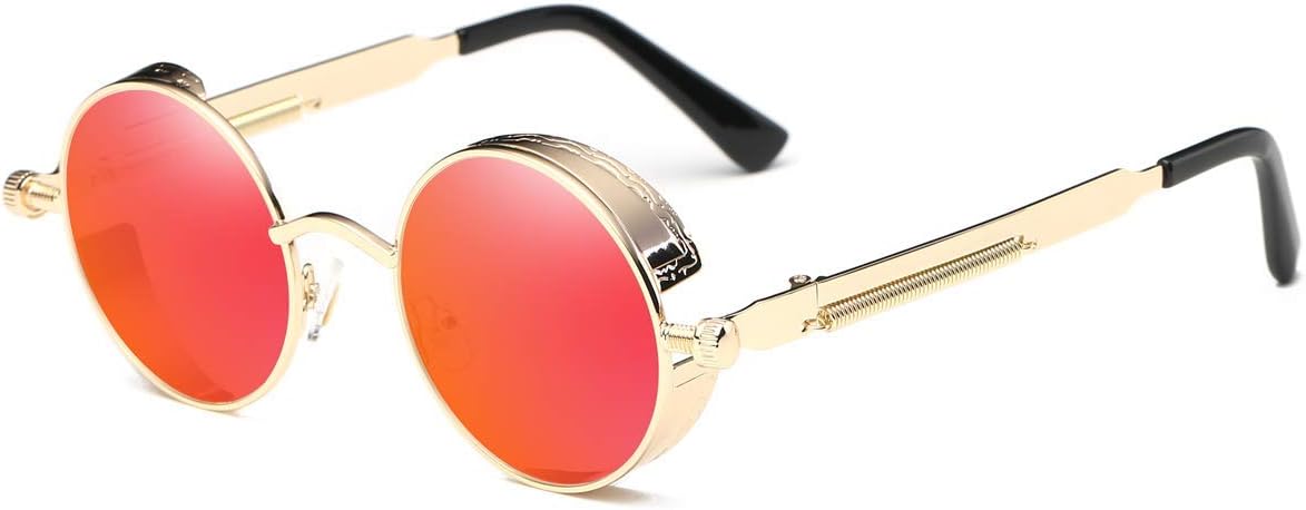 C2:red Lens/Gold Frame