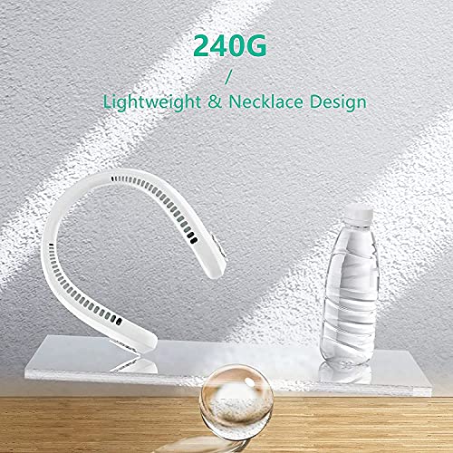 Draagbare opknoping handsfree Personal Fan Cooling Neckband Fan, oplaadbare wearable nekventilator Bladeless Lazy… - Image 3