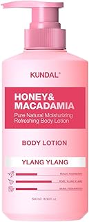 【KUNDAL/クンダル】ボディローション(500ml・ボトル) #イランイラン #フローラルな香り #ハニー&マカダミア #角質 #保湿 #乾燥ケア #ツヤ肌ケア #長時間ほのかに香る #しっとりテクスチャー