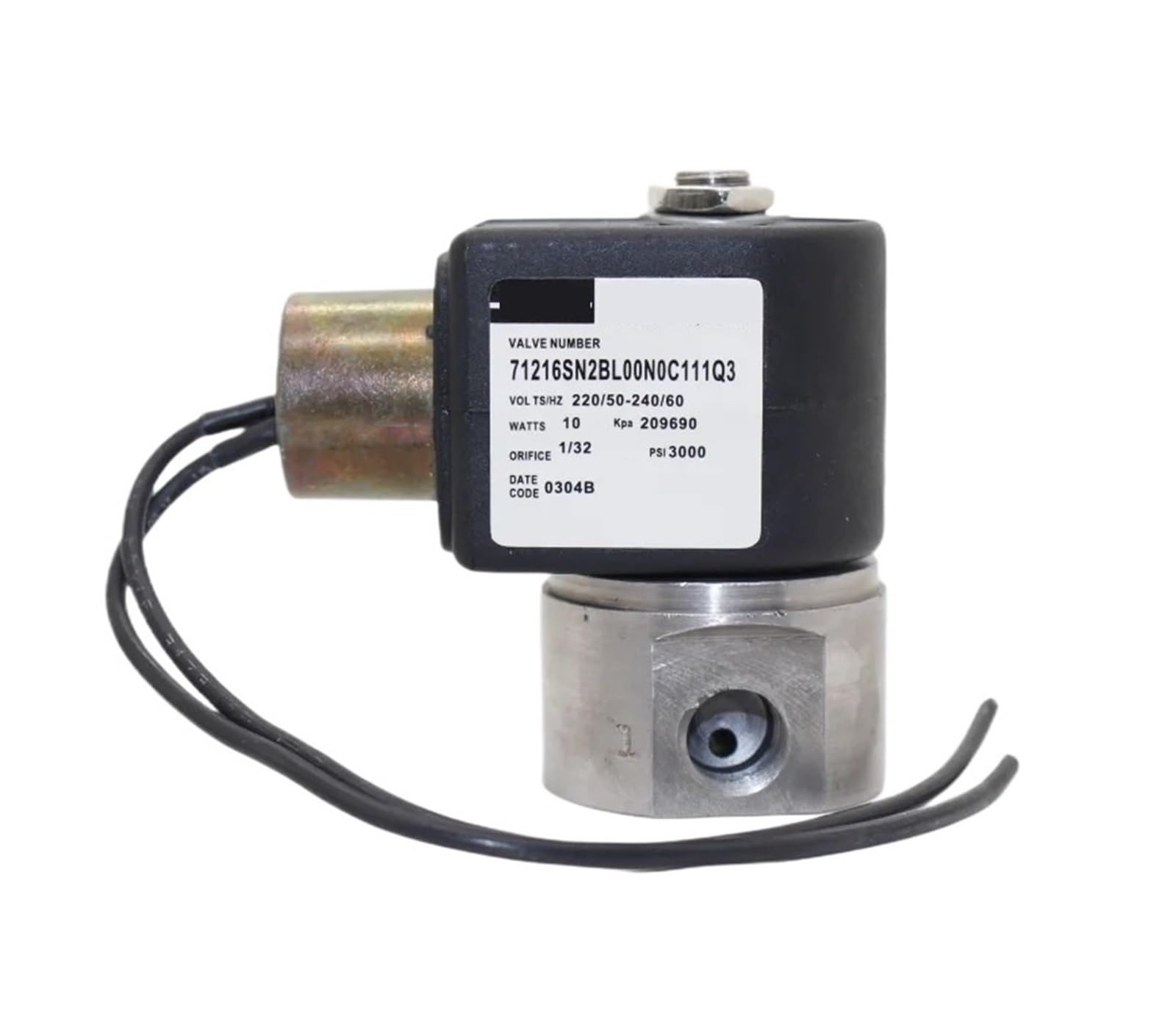 Électrovanne en acier inoxydable 71216SN2BL00N0C111Q3 bobine électrovanne 7C111Q3