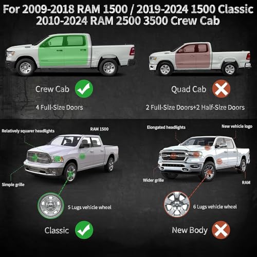 Estribos Laterales para Dodge Ram 1500-3500 5 pulgadas miniatura 5
