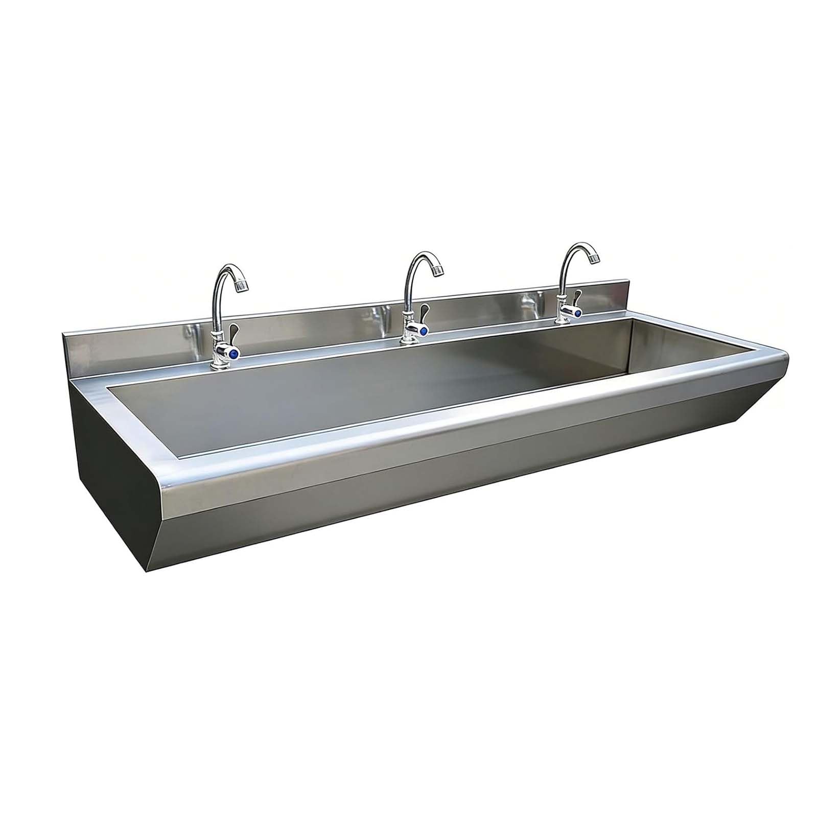 Fregadero de acero inoxidable 304 resistente con grifo de 360 grados y montaje de pared