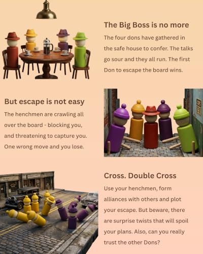 Image of Encircle: Strategy Board Game for Adults & Family | Escape, Capture & Betray | 3-4 Players | 30-40 Min | Unique Circular Board Game