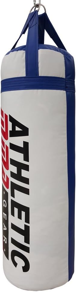 80 LB Punching Heavy Bag White/Blue filled