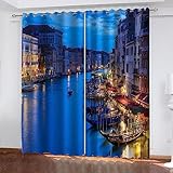 alberghi pensioni venezia centro ★★★: 【Ampia gamma di usi】: Le tende oscuranti sono adatte per camera da letto, soggiorno, cucina, bar, ufficio, guardaroba, porta, bagno, sala da pranzo, dormitorio, asilo nido, terrazza esterna, sala giochi, stampe aggiungi altro a la tua decorazione Romantica ed elegante, è anche uno dei migliori regali per la famiglia e gli amici.
