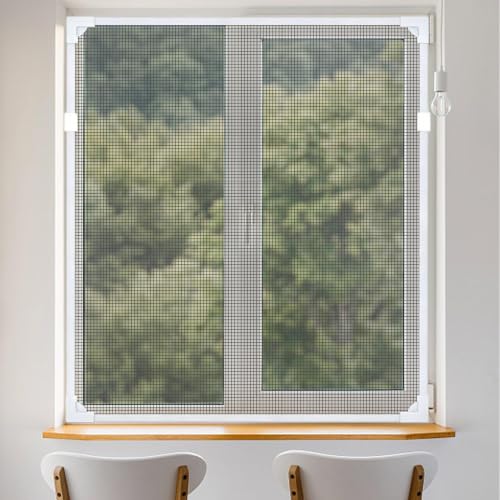Malla mosquitera magnética para ventana sin taladro en formato DIY 4