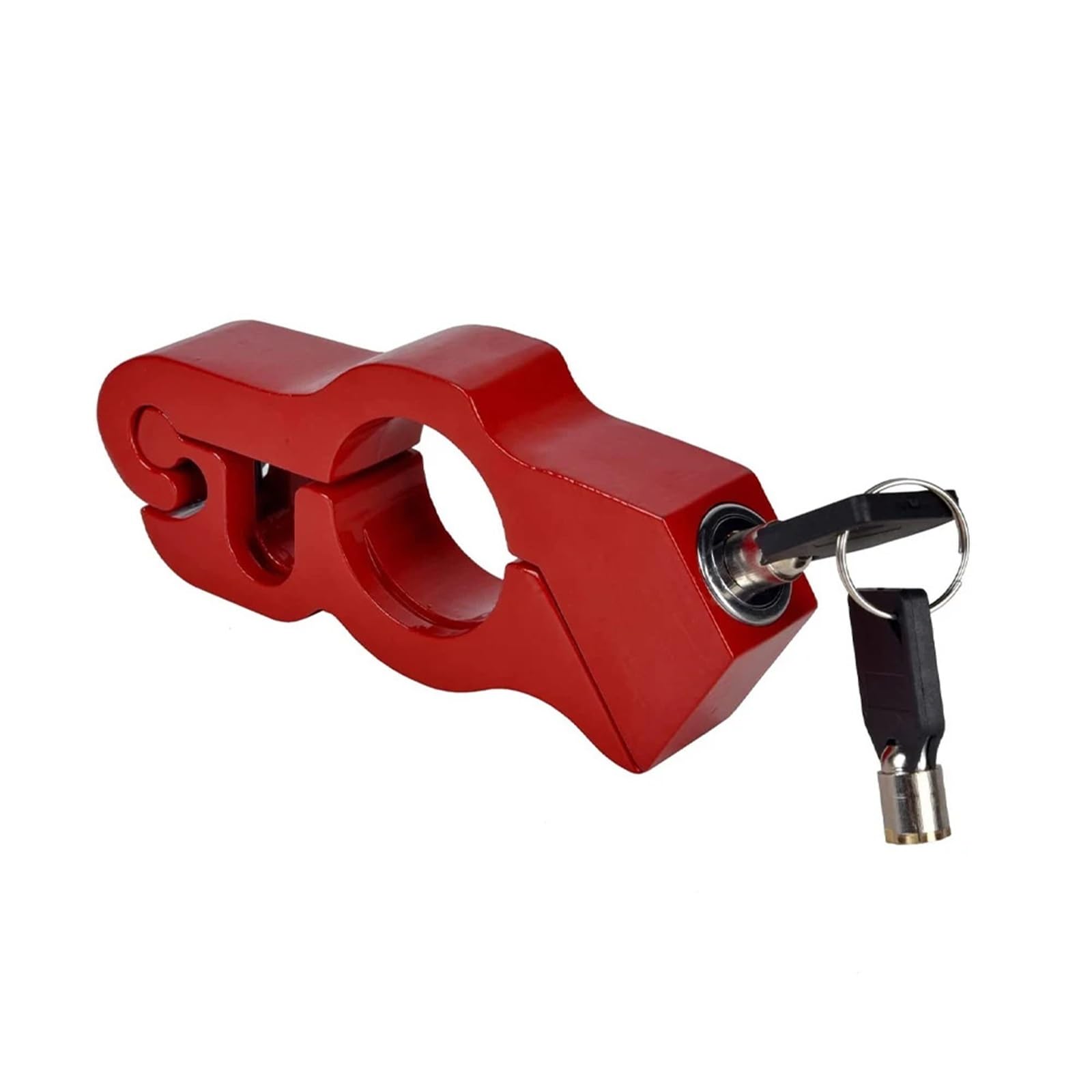 Motorcycle Handlebar Lock Motorcycle Brake Lever Locks Handlebar Lock Helmet Anti-Theft Electric Vehicle Dirt Bikes Alloy Motorbike Lock Security(Red)