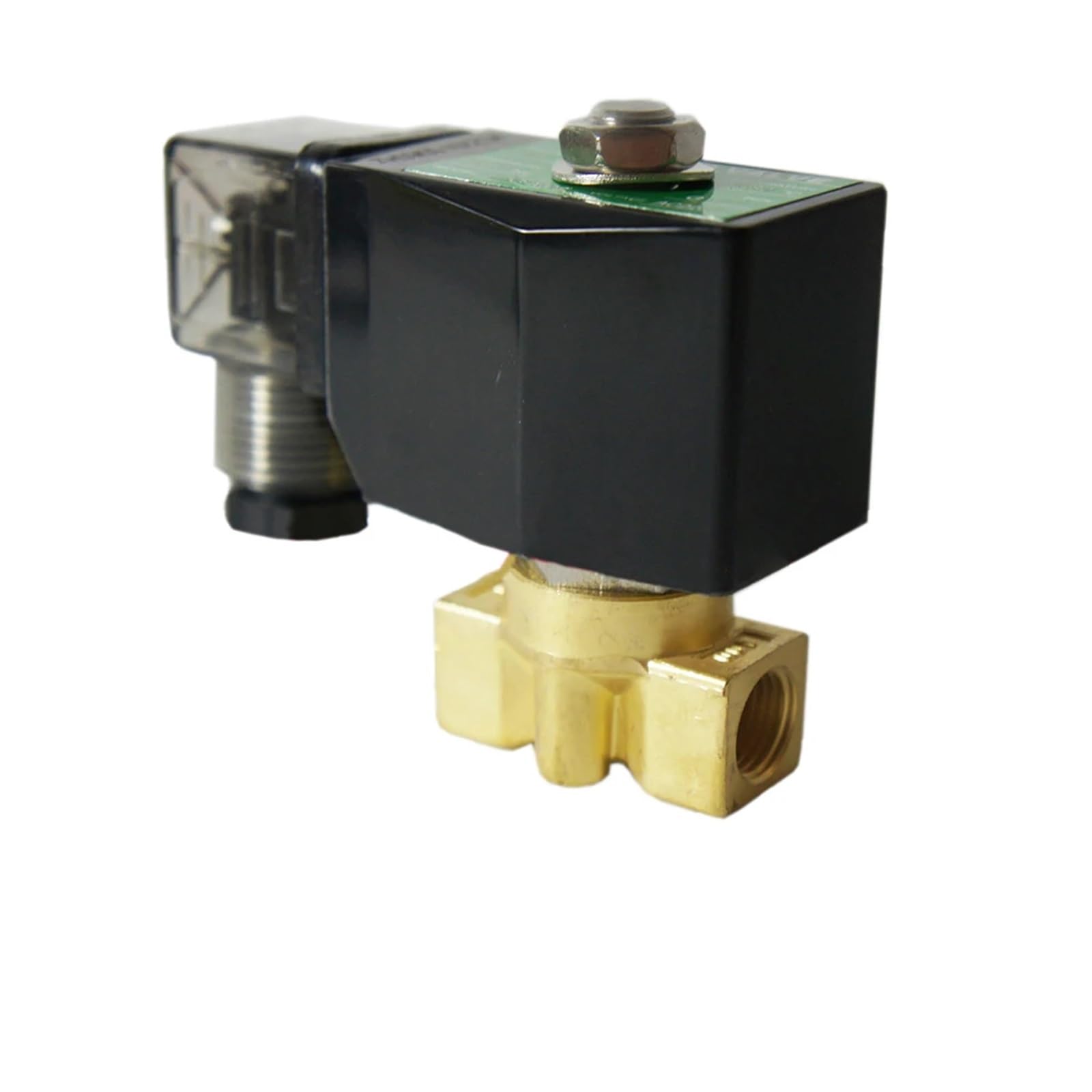 HDPHCRIUN 1/4" Brass Normally Closed high Pressure Solenoid Valve 220VAC DC12V/24V 90bar(220VAC)