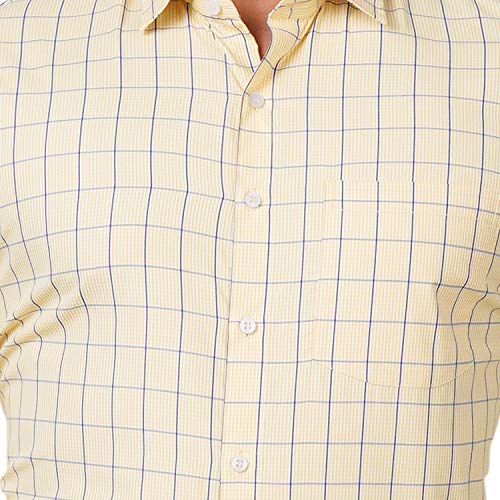 Image of Maharaja Polyester Checkered Office Wear Shirts for Men