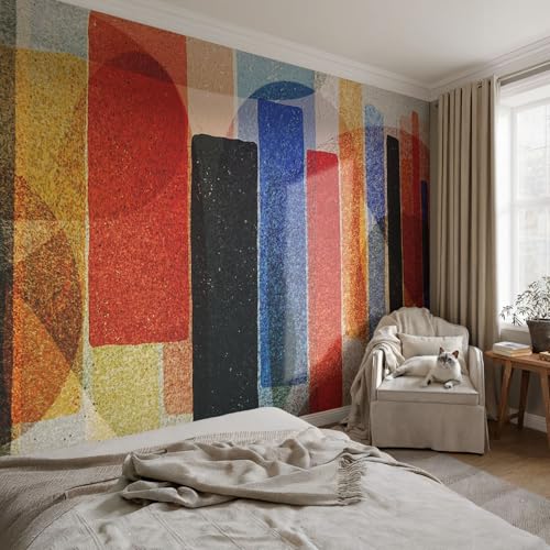 Revêtement mural autocollant pour chambre à coucher au design géométrique Tulup - 3