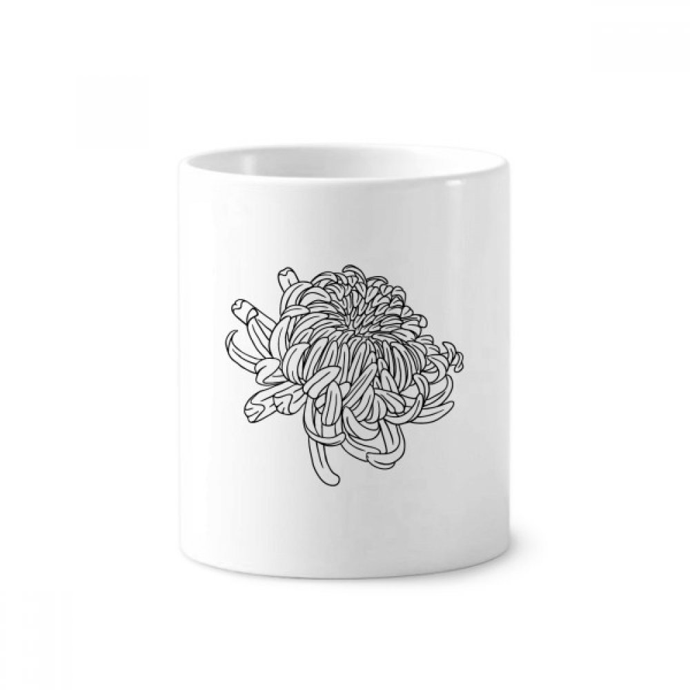Pot à stylo en céramique blanche stable de 350ml de volume