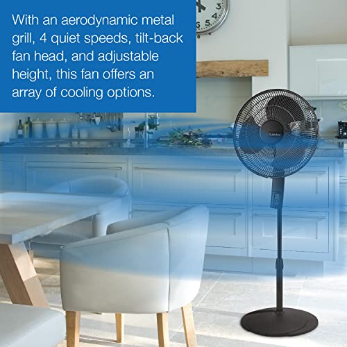 Oscillating Pedestal Fan with Remote Control and Thermostat for Bedroom, Office, and Dormitory
