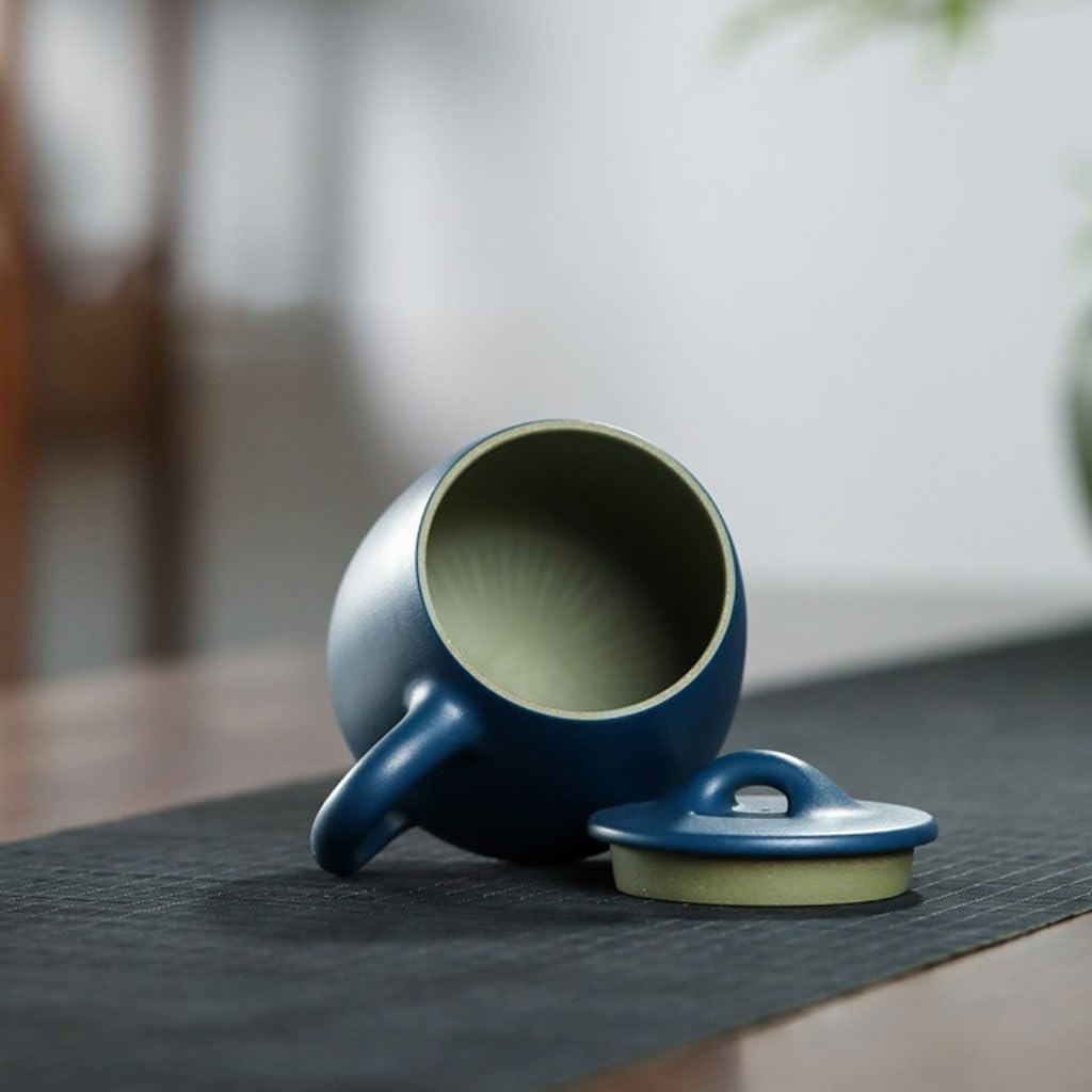 Matcha kubki gliniana filiżanka do herbaty fioletowy piasek kubek ręcznie robiony duża pojemność biurowa filiżanka do herbaty nauka popołudniowa herbata shuib zestaw do herbaty kubek zaparzacz do