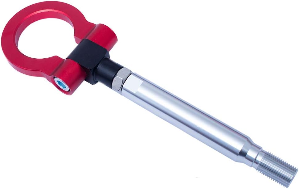 CAR CAN'T FLY Racing Style Front Rear Bumper Trailer Ring Red Towing Tow Hook for Subaru BRZ Impreza WRX Sti Scion FR-S Toyota 86