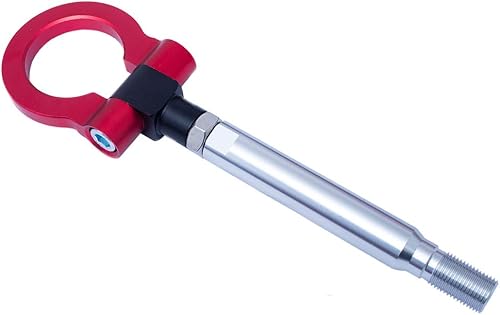 CAR CAN'T FLY Anillo de remolque de parachoques delantero y trasero de estilo de carreras, gancho de remolque rojo para Subaru BRZ Impreza WRX Sti