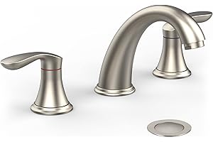 Modern and Elegant Bathroom Vessel Sink Faucet in Brushed Nickel