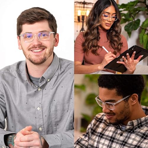 Image of Readerest Blue Light Reading Glasses - Lightweight Computer Glasses w /Spring Hinges - UV Protection, Anti Glare & Eye Strain