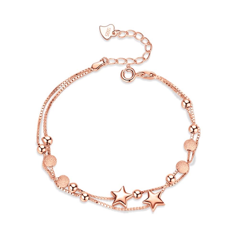 Tobillera de plata femenina SSDD para lucir con sandalias este verano