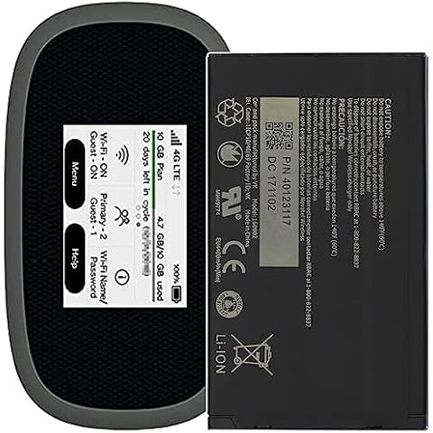 UooFide Battery Replacement for Verizon Jetpack Hotspot Novatel MiFi Wireless Jetpack MiFi 8800L 7730L / Verizon MiFi 7730L 8800L WiFi Mobile Hotspot Cover
