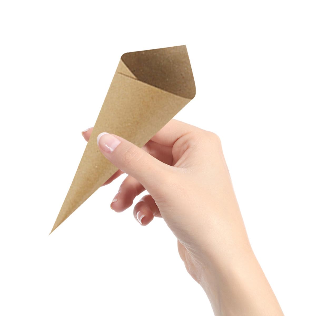 Artibetter Blütenkegel als Kleiner Blumenstrauß oder Konfettihalter aus Kraftpapier 120 Stück Langlebige Papierblütenzapfen für Hochzeit und Geburtstag Party