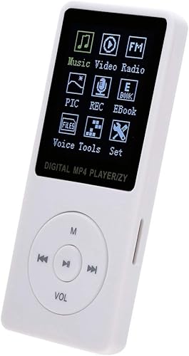 Reproductor de MP3 portátil de 8 GB, reproductor MP3 MP4 de música digital con pantalla TFT a color para amantes de la música con grabación de voz