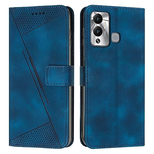 Étui Infinix Hot 12 Play bleu avec fentes cartes et support