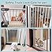 WAOWAO Triple Lock Baby Gate Extra Wide 81.49-85.82
