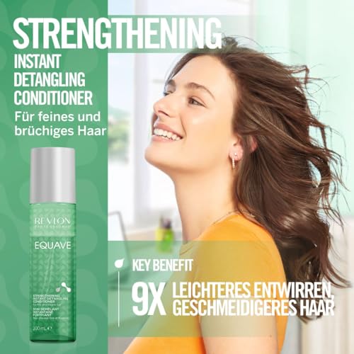 REVLON PROFESSIONAL EQUAVE Strengthening Instant Detangling Conditioner, 200 ml, entwirrender Leave in Sprühconditioner für feines &… – Ansicht 3