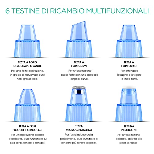 VOYOR Aspiratore Punti Neri 6-In-1 Aspira