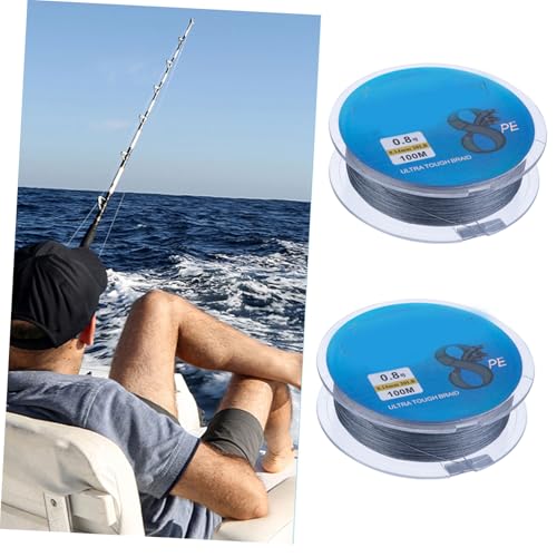 Línea de Pesca Trenzada de 8 Hebras 100m Nylon Multicolor con Alta Resistencia a la Abrasión para Agua Dulce y Salada miniatura 5