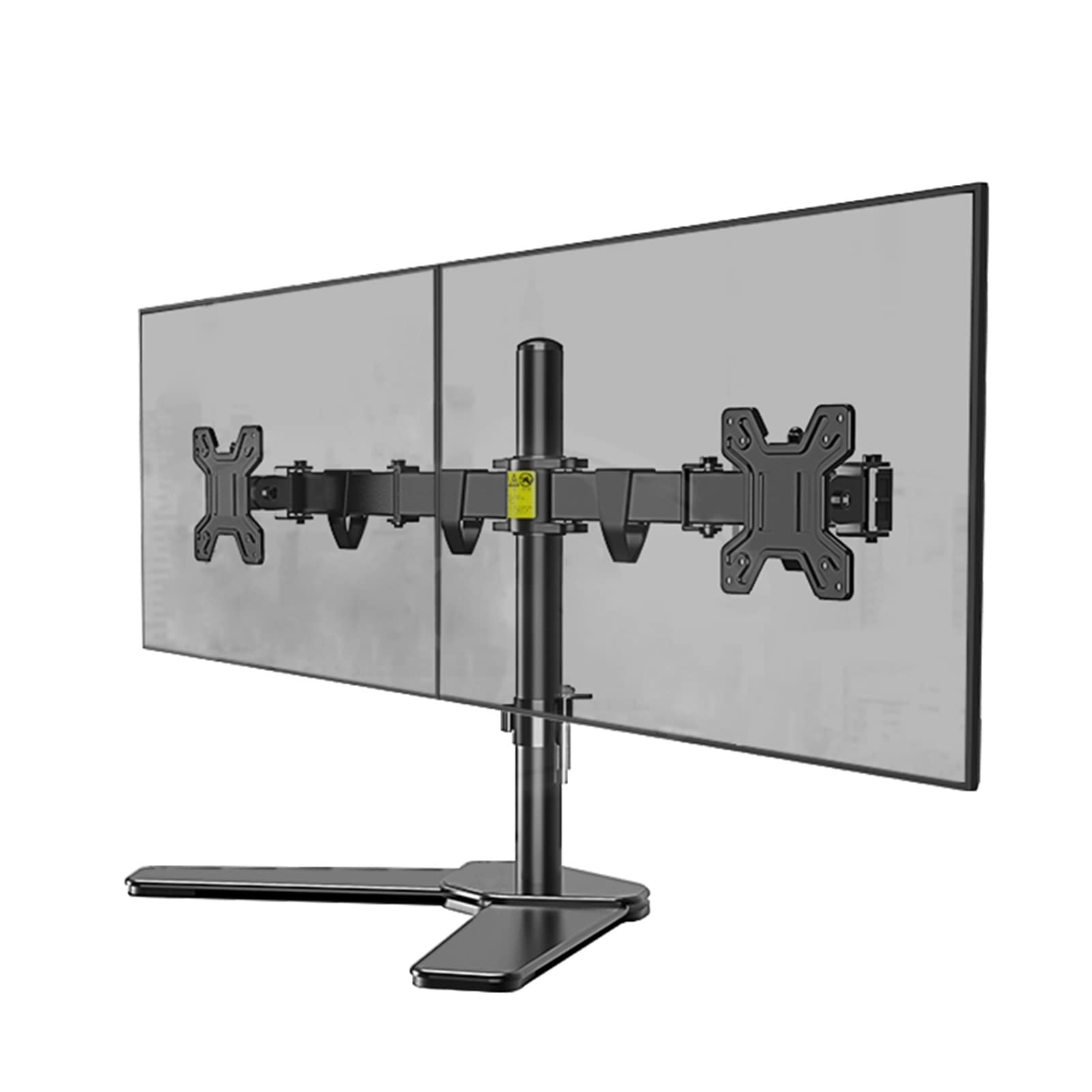 asdchZen Dual Monitor Stand For 17-27 Inch Monitor,Heavy Duty Fully Adjustable Monitor Mount For 2 Monitors,Max 100X100Mm