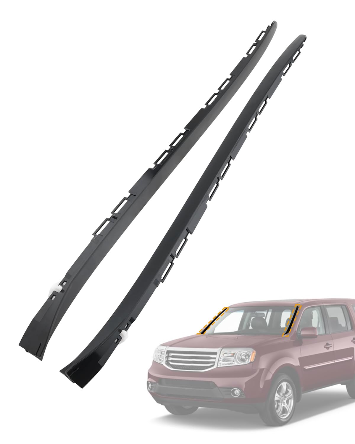 Amazon.com: Windshield Trim Molding, Fit for 2009-2015 Honda Pilot
