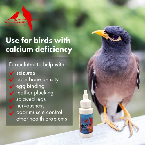 image for Morning Bird Calcium Plus Supplement for Avian Health, Liquid Calcium 
