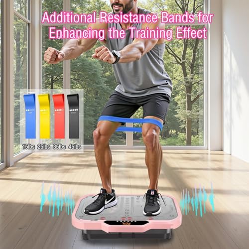 Vibrationplateexercisemachinevibratefitnessplatformforweightloss120speedswholebodyworkoutequipmentwithresistancebandshandlesforwomenmenhomesportgym Urban Country Home Decor Vibration plate exercise machine vibrate fitness platform for weight loss 120 speeds whole body workout equipment with resistance bands handles for women men home sport gym urban country home decor