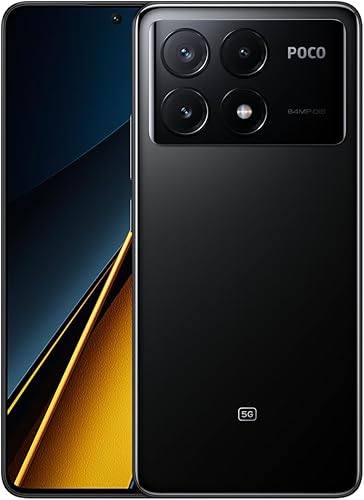 Xiaomi Poco X6 PRO 5G + 4G LTE Global Unlocked (256GB + 8GB) GSM 6.67" 64MP Triple Cámara (Tmobile Mint Tello Global) + (paquete de cargador dual