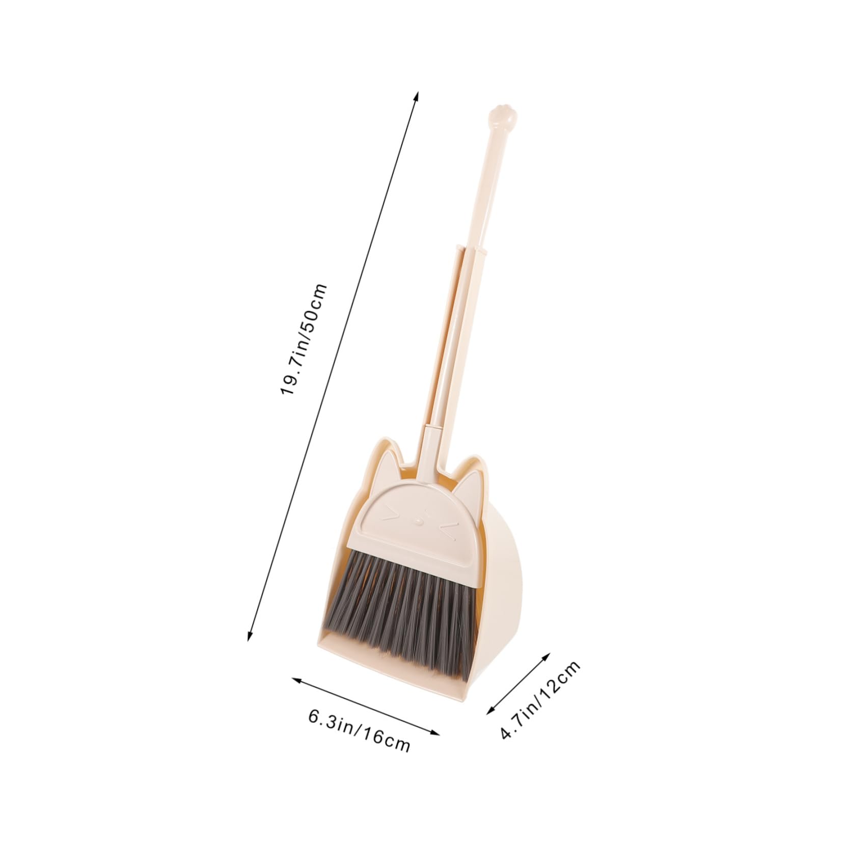 PACKOVE Children's Broom Dustpan Set Small Broom Dustpan Kids Cleaning Kit Toddler Plastic for Learning