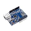 DEVMO W5100 Ethernet Network Shield LAN for Ar-duino Expansion Board Module with SD Card Slot Compatible with Ar-duino UNO MEGA2560 UNO R3 ATMega 328 MEGA 1280