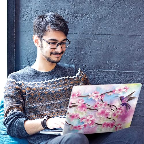 Image of Galaxsia Floral D5 Full Body Vinyl Laptop Skin /Sticker /Cover Upto 15.6 Inches Laptops Laminated-Removable-HD Quality Compatible for Hp-Dell-Sony-Lenovo-Asus etc.(15x10 Inches)